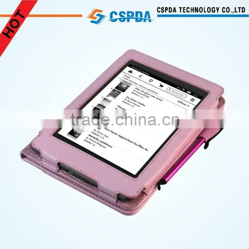 Folio PU Leather Book Cover Case for Kindle Paperwhite 6'' eReader