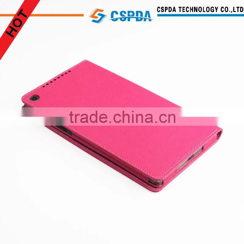 Full protective book style pu leather case for Google The New Nexus 7 2 FHD