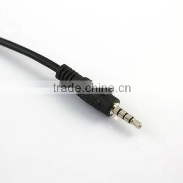 Sync 3.5mm Male Auxiliary Audio Plug Jack to USB 2.0 Female Adapter Cable