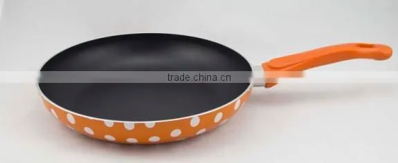 Aluminum Non stick silk printing fry pan