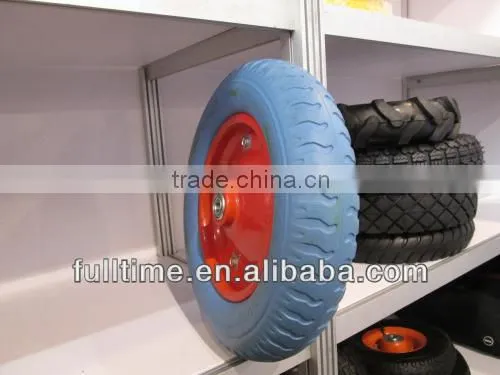 airless pu wheels for wheelbarrow 4.00-8