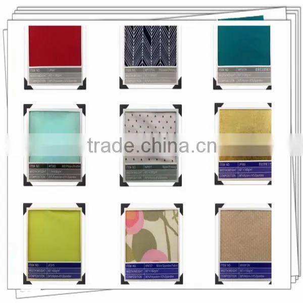 shiny tricot elastic polyester spandex fabric for yoga clothing