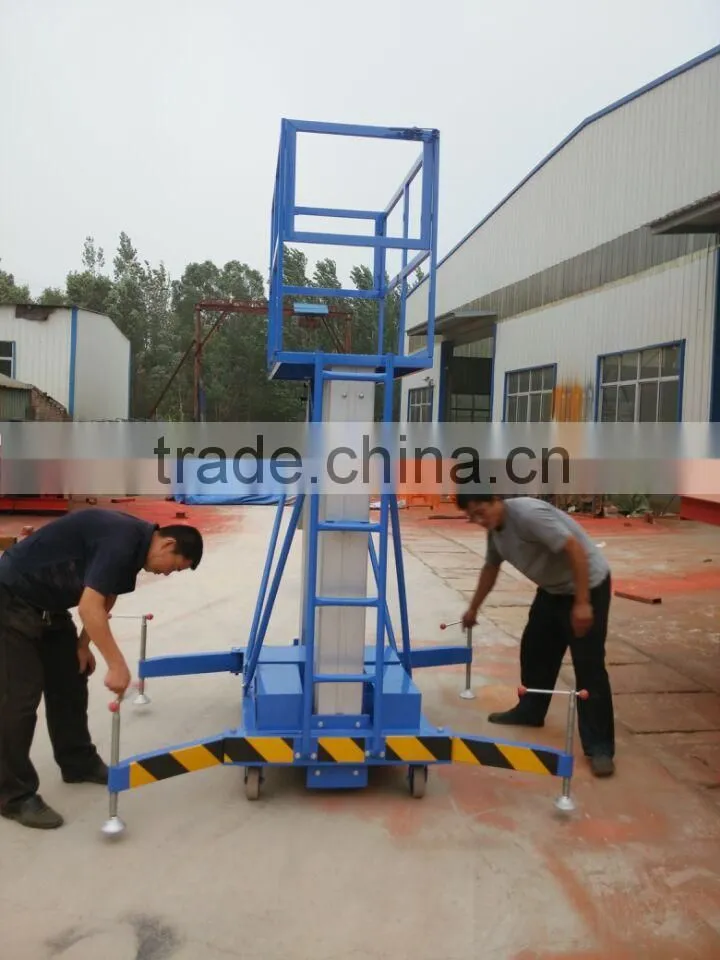 Mobile electric aluminum aerial lifting work platform
