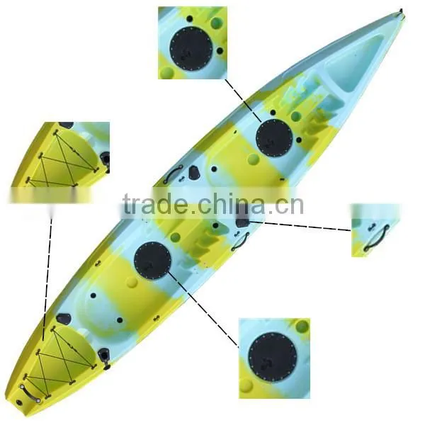 Quality assured No inflatable two person sit on top fishing kayak-ocean angler