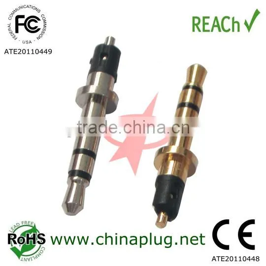 Pragmatic 21.6L 2.5mm nickel plated gold plated plug for motorola radio
