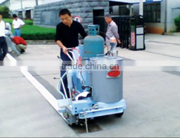 Hand push thermoplastic machines for paint stripes roads