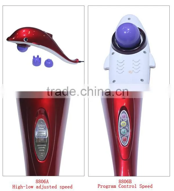 low price electirc infrared dolphin handle body massager stick