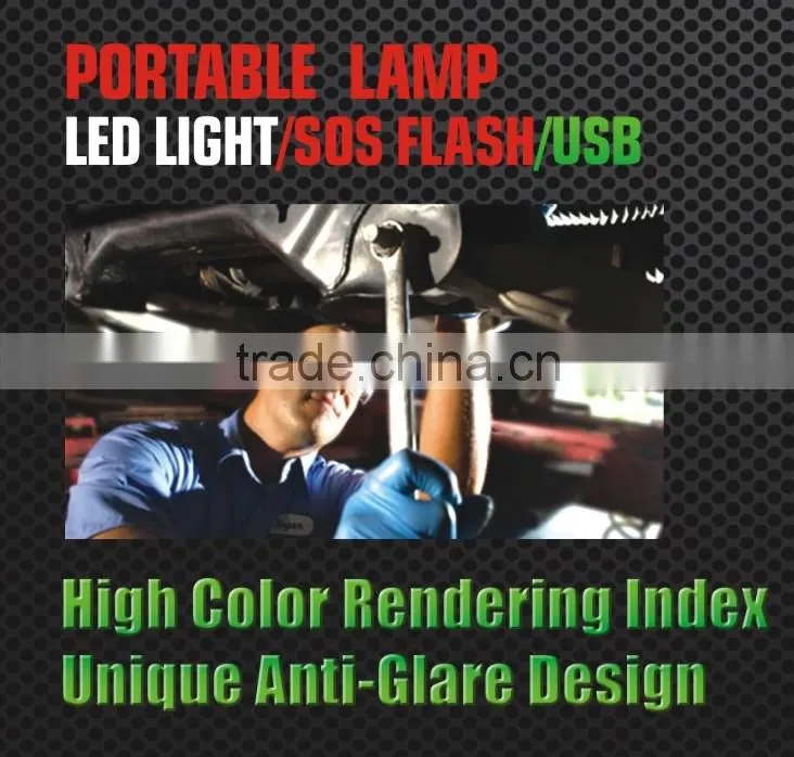 rechargeable battery powered portable led 12 v working light