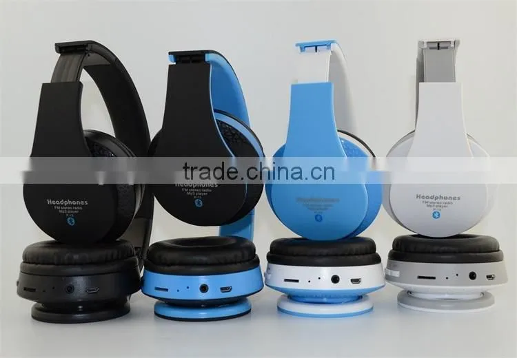 Cheap Handfree Stereo Foldable MP3 FM Bluetooth Headset for Mobile Phone