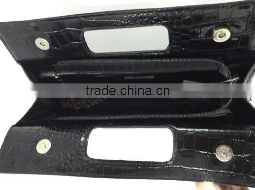 fasion croco leather purse mighty women metal chain sexy purse bags