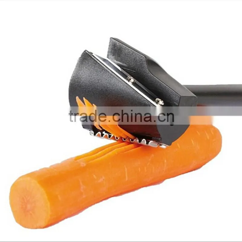 Plastic Slicers Vegetable Fruit Spiral Shred Process Device Cutter Slicer Peeler Kitchen Tool Wave type Shredder