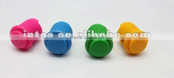 24mm green plastic arcade game machine push button electric pushbutton switch sonic arcade game machine push button