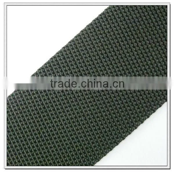 2 inch black polypropylene heavy webbing strap for bags