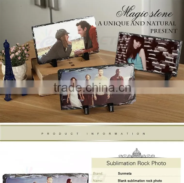 Sunmeta 3D heat press transfer sublimation rock photo SH15 22*12cm