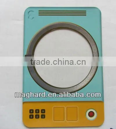 Material: Flexible Magnet + artpaper , 4 colors offset printing Cutting: k