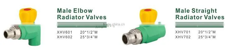 2016 plumbing material ppr male/female elbow valve manufacturer