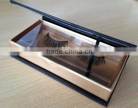 100% siberian luxury mink fur strip eyelashes