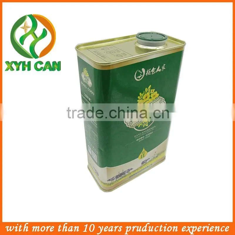 Easy Open End Metal Tin Can for canned oil