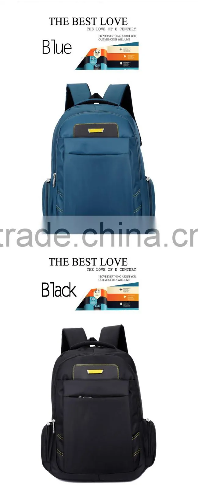 wholesale trolley backpack with wheels nylon material trolley backpack