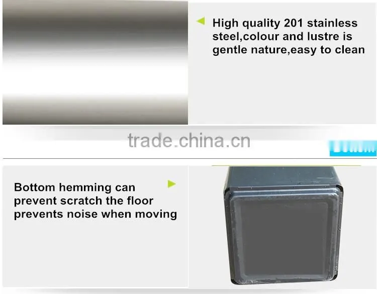 painting metal classical fashion open side lobby floor trash bin