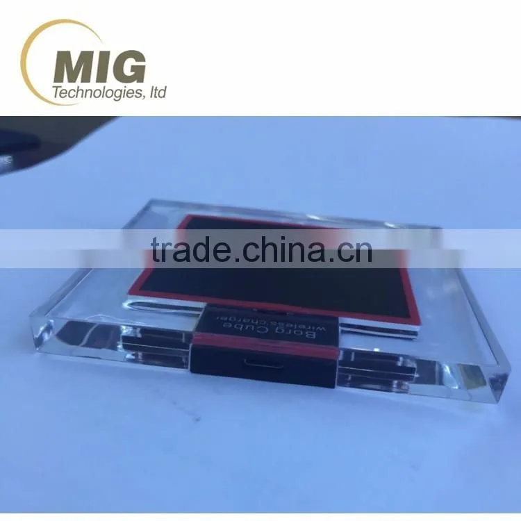 2016 NEW square transparent wireless charger DC5V for sony xperia z4 charger for sony z4