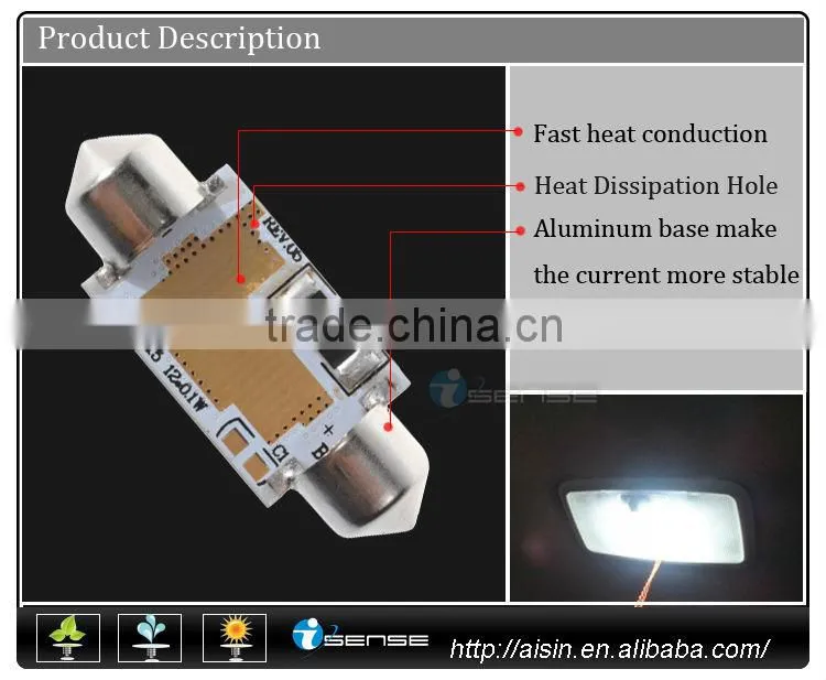 Factory C5W car led festoon light auto led lights 36mm 39mm 42mm festoon auto led