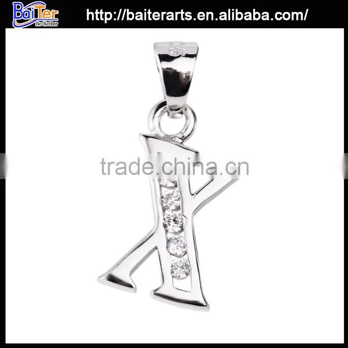 Wholesale simulated austria crystal silver heart shape fire opal pendant