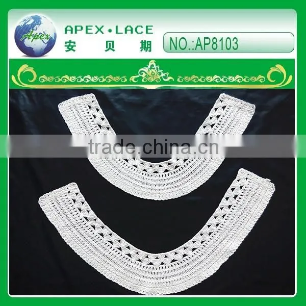 New development embroidery cotton neck lace AP8103