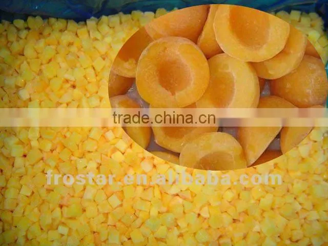 Top sale frozen yellow peach new crop