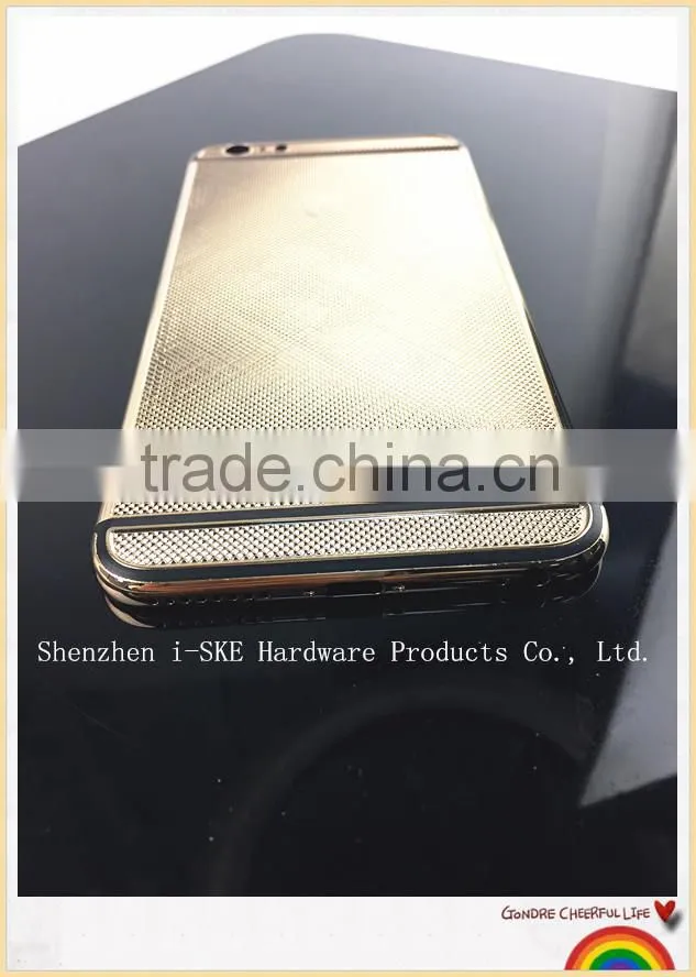 Rose Gold Stripe Back Housing for iPhone 6 Plus , Luxury Gold Housing for iPhone 6plus