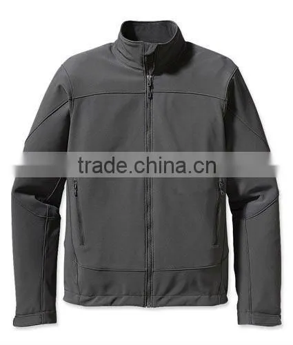 2014 new design men's fitted softshell jacket