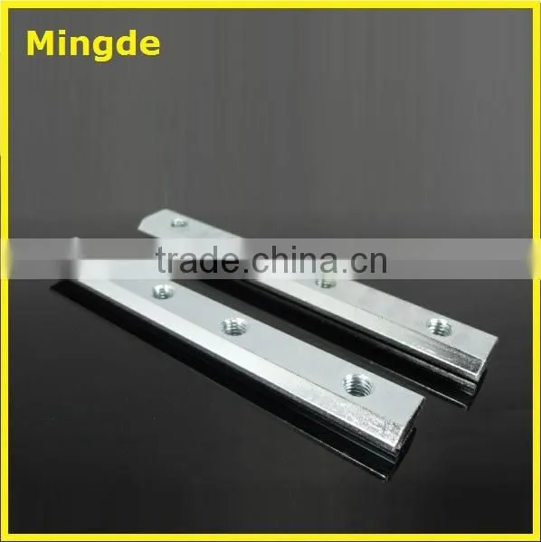 slot 10 T-slot bar, M8 T-slot bar, zinc plated T-slot bar