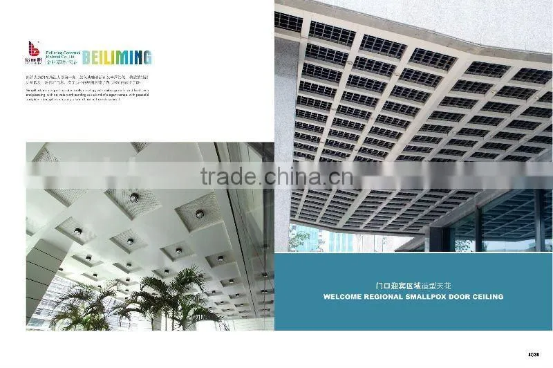 customed aluminum artistic ceiling