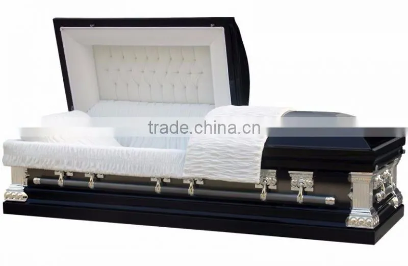 Ebony stainless steel metal casket Nantong Millionaire