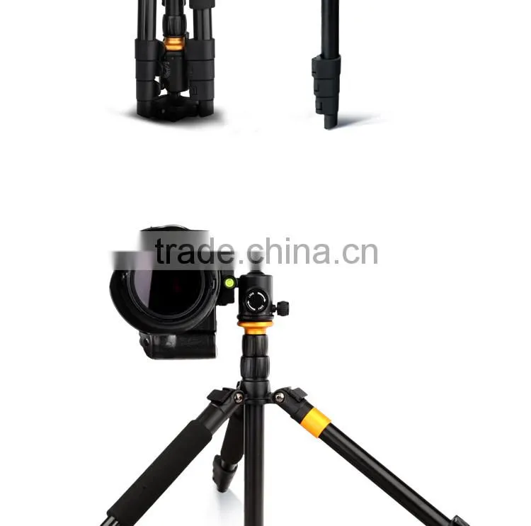 Q666 Telecopic camera tripod, Q570B clip leg hight stability aluminum tripod , SLR and video camera tripod factory direct