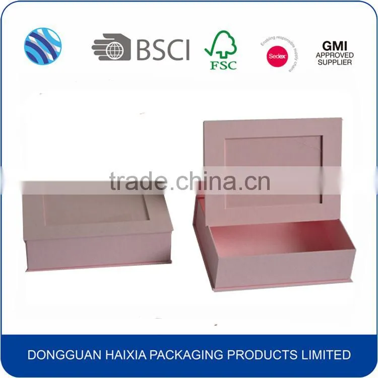 2016 Square paper gift box ,cardboard rigid gift boxes ,hard paper gift box