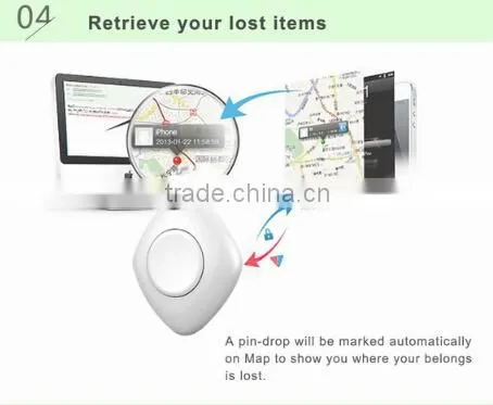 2015 Top Selling small lovely bluetooth 4.0 smart finder key finder for IOS and android smartphone