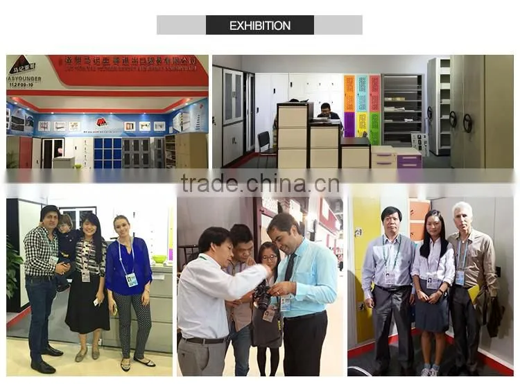 Mobile cabinet metal mobile filing cabinet pedestal with central lock