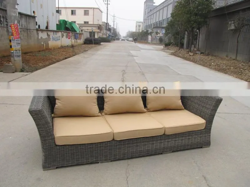 LOW PRICE ALUMINIUM THREE SEAT CHAIR FURNITURE RATTAN