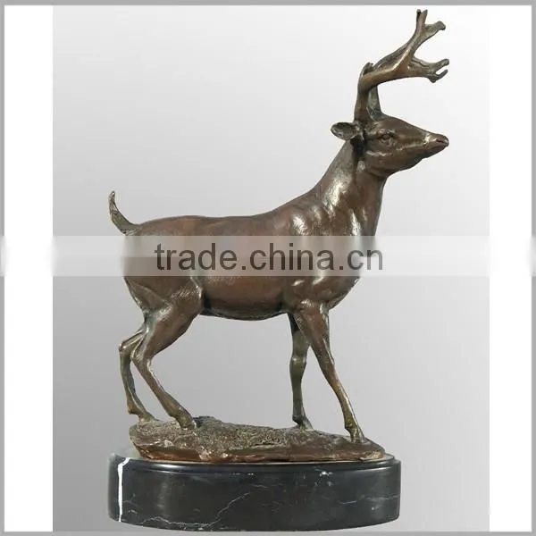 Home Decor Metal Bronze Elk Statue Sculpture for Sale