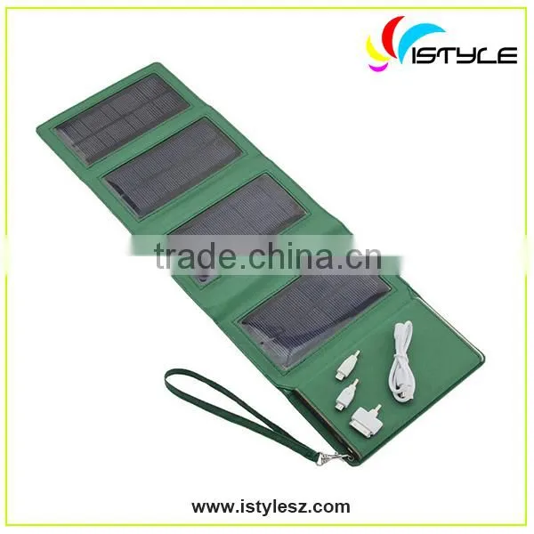 New arrival 8000mAh foldable solar power bank for iphone 5