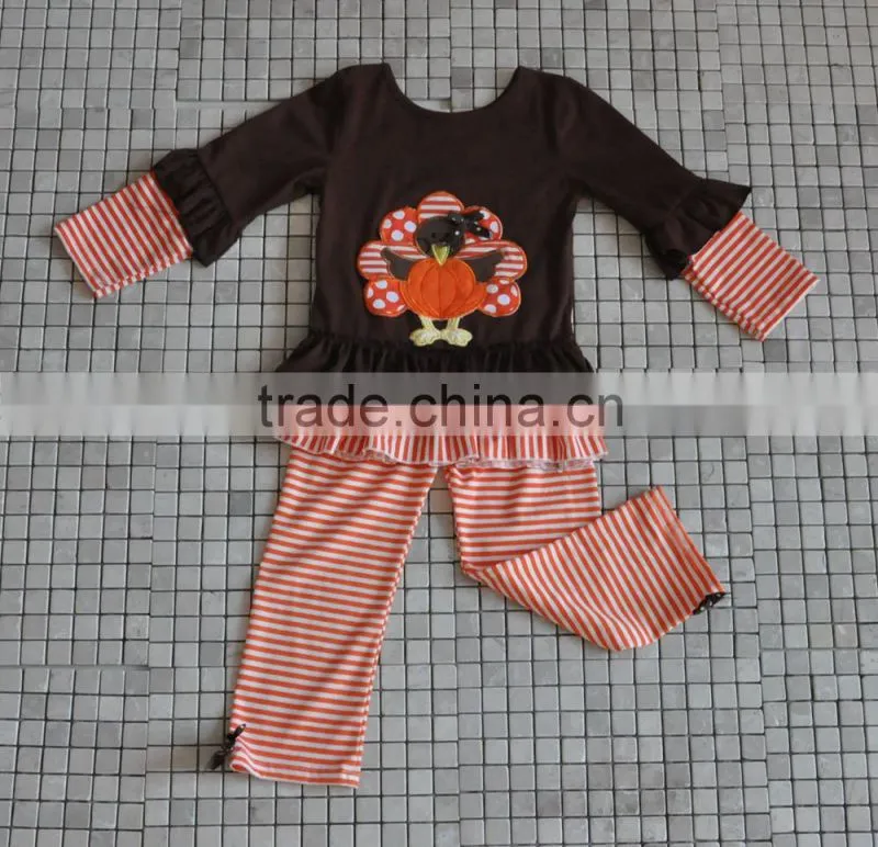 trendy western baby turkey thanksgiivng boutique with polka dots