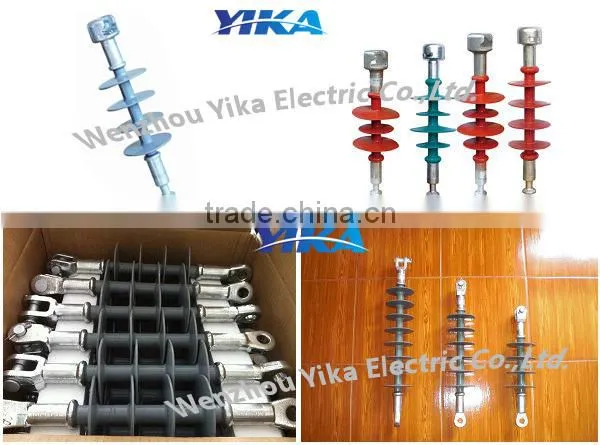 Wenzhou Yika IEC 11KV 70KN Suspension Composite Insulator 15KV Polymer Deadend Insulator Price