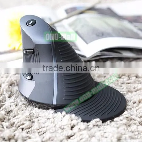 Amazon Top Selling DeLUX Portable Wireless Vertical Ergonomic Optical Mouse
