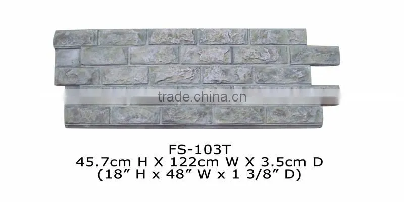 Good price high quality beautiful decorative polyurethane stone panel