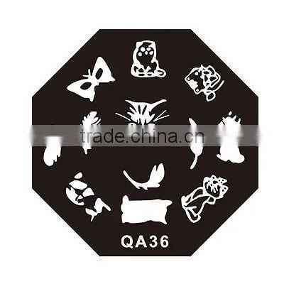 DIY nail art nail tools QA series stainless nail art stamping plates
