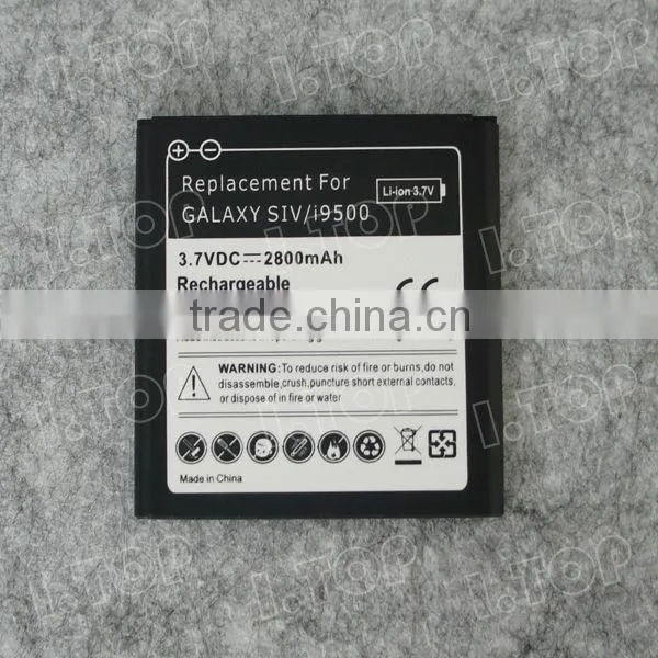 Backup battery for Samsung Galaxy S4 I9500 ,3.7V 2800mAh,18 months warranty