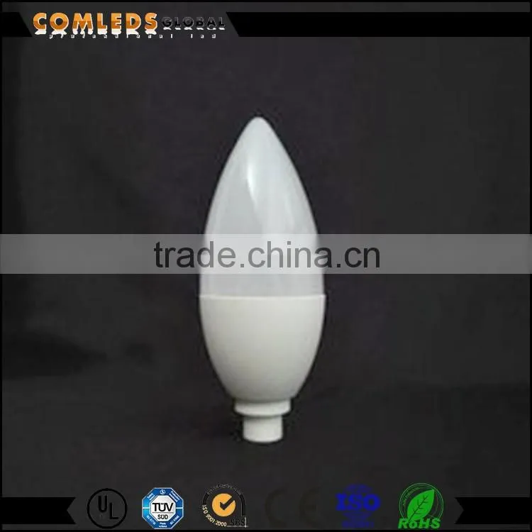b22 e14 milky ul led tail light candle bulb , e12 candelabra led bulb 2700k 80w