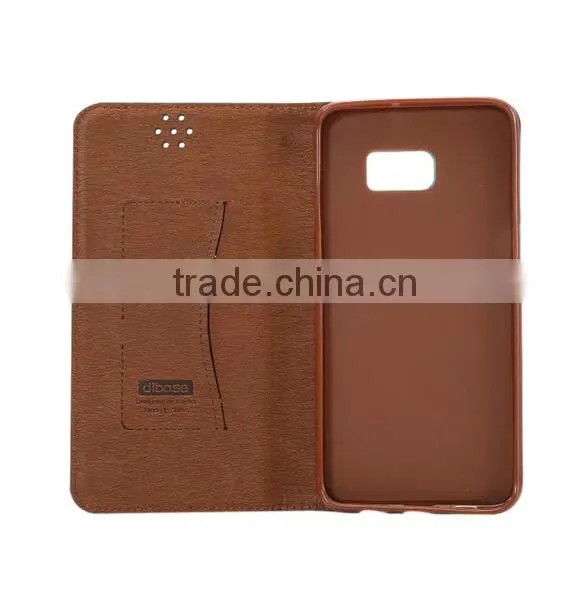 New Design For Galaxy S6 Edge Colorful Flip Stand Leather Cover