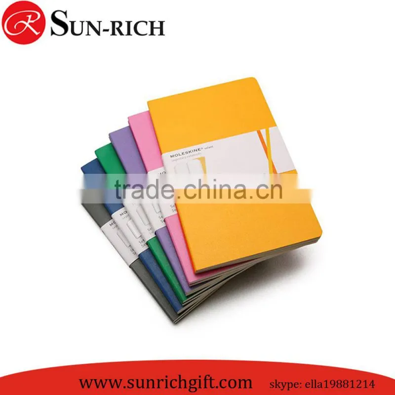 Custom printing soft cover school office notebook